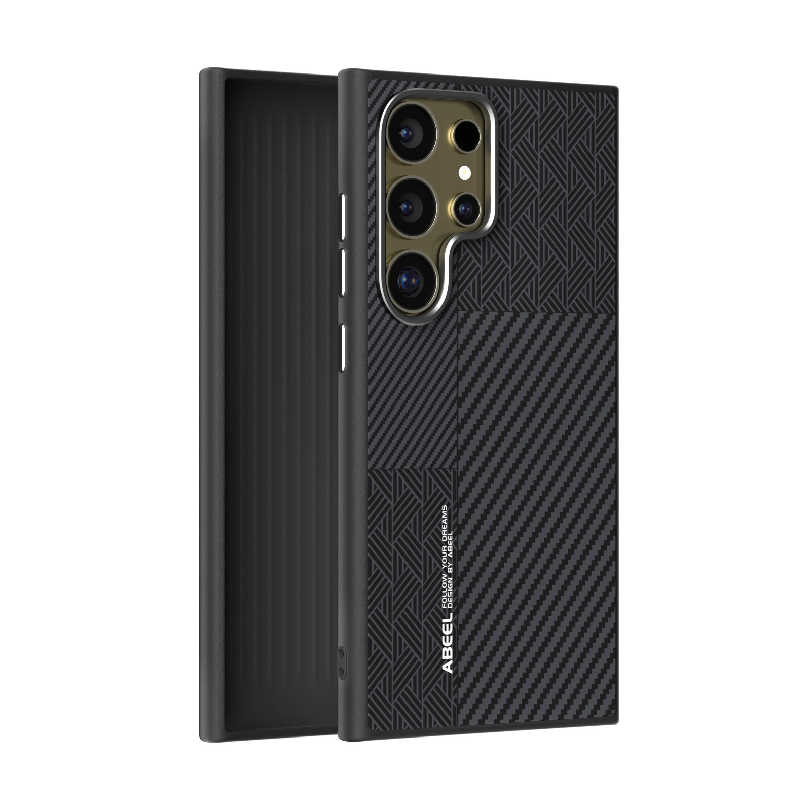 For Samsung Galaxy S24 Ultra S24 Plus Mag Safe Matte Carbon Fiber Patterned Case
