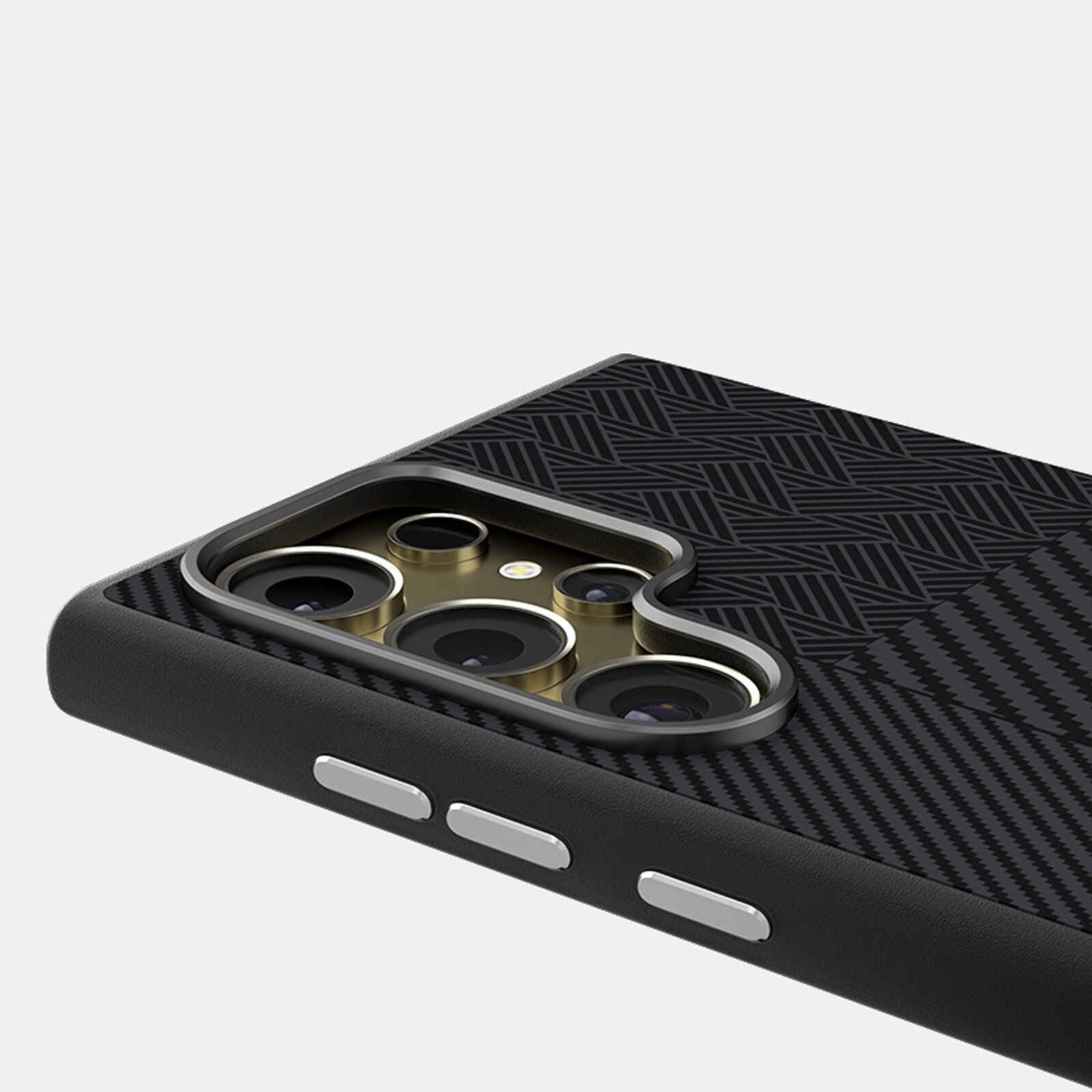 For Samsung Galaxy S24 Ultra S24 Plus Mag Safe Matte Carbon Fiber Patterned Case - Image 3