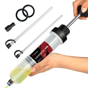 Thorstone Automotive Fluid Extractor Pump, Oil Change Syringe with Hose, Manu...