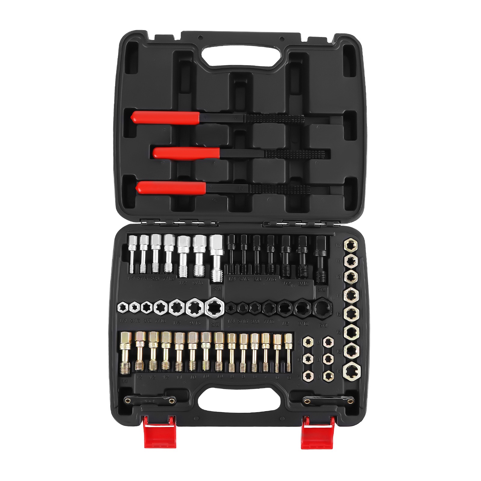 Industrial Thread Chaser Set 61pc SAE/Metric Color-Coded for Automotive Repair