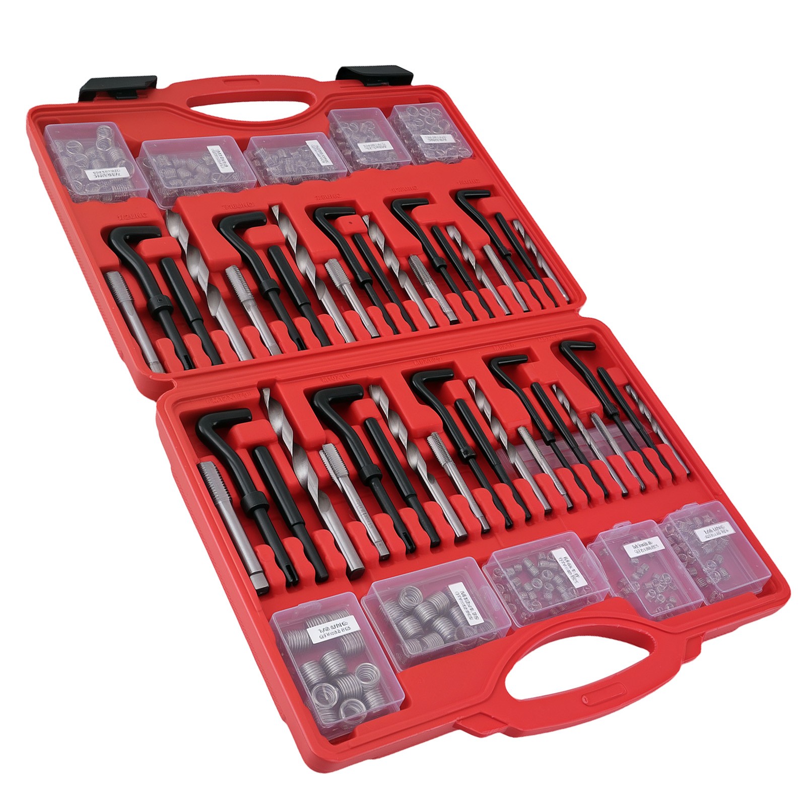 338Pc Engine Automotive Thread Repair Kit SAE Metric Strip Tool Set