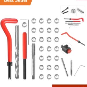 Comprehensive 30-Piece Thread Repair Insert Kit for Automotive Applications
