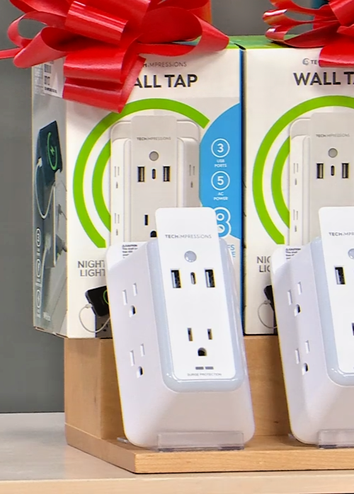 Tech Impressions 5 AC /3 USB Tap Surge Protectors w/NightLite, New, Ships Free - Image 4
