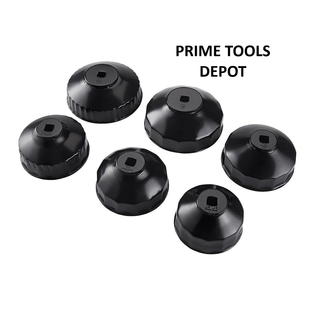 PITTSBURGH Oil Filter Wrench End Cap Set, 6-Piece, Automotive Tools