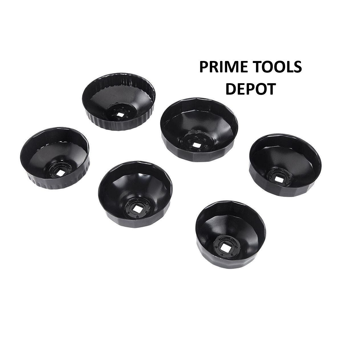 PITTSBURGH Oil Filter Wrench End Cap Set, 6-Piece, Automotive Tools - Image 2
