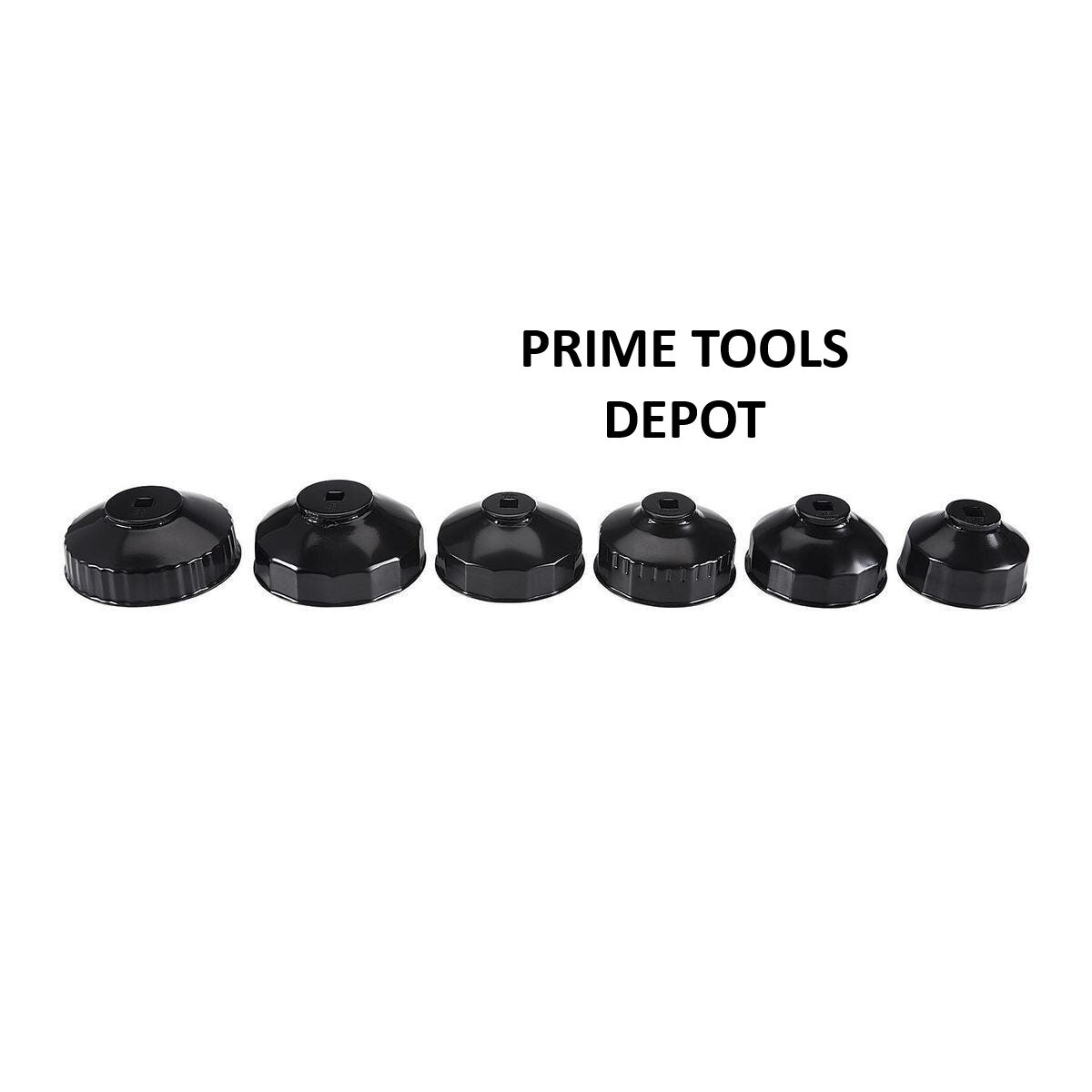 PITTSBURGH Oil Filter Wrench End Cap Set, 6-Piece, Automotive Tools - Image 4