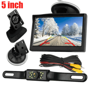 Car Rear View Reversing Backup Camera Cars HD Night Vision 5" Monitor Waterproof