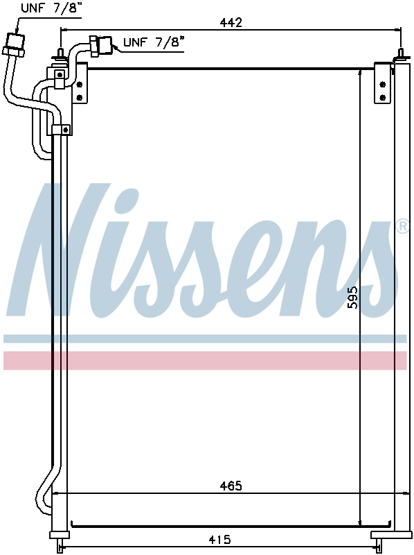 NISSENS Aircon Condenser 940180 for MERCEDES-BENZ AXOR-SERIES (2002) AXOR 1835 L - Image 5