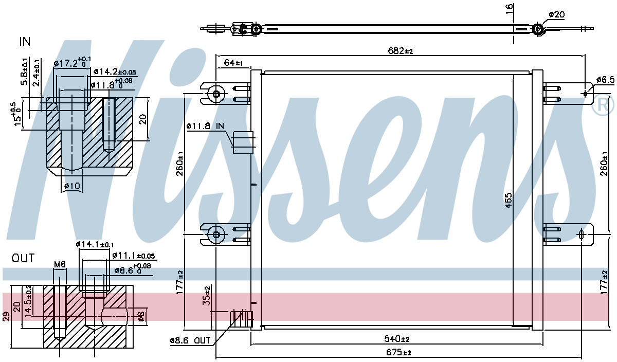 NISSENS Aircon Condenser 940541 for RENAULT TRUCKS D (2014) D250 etc - Image 5