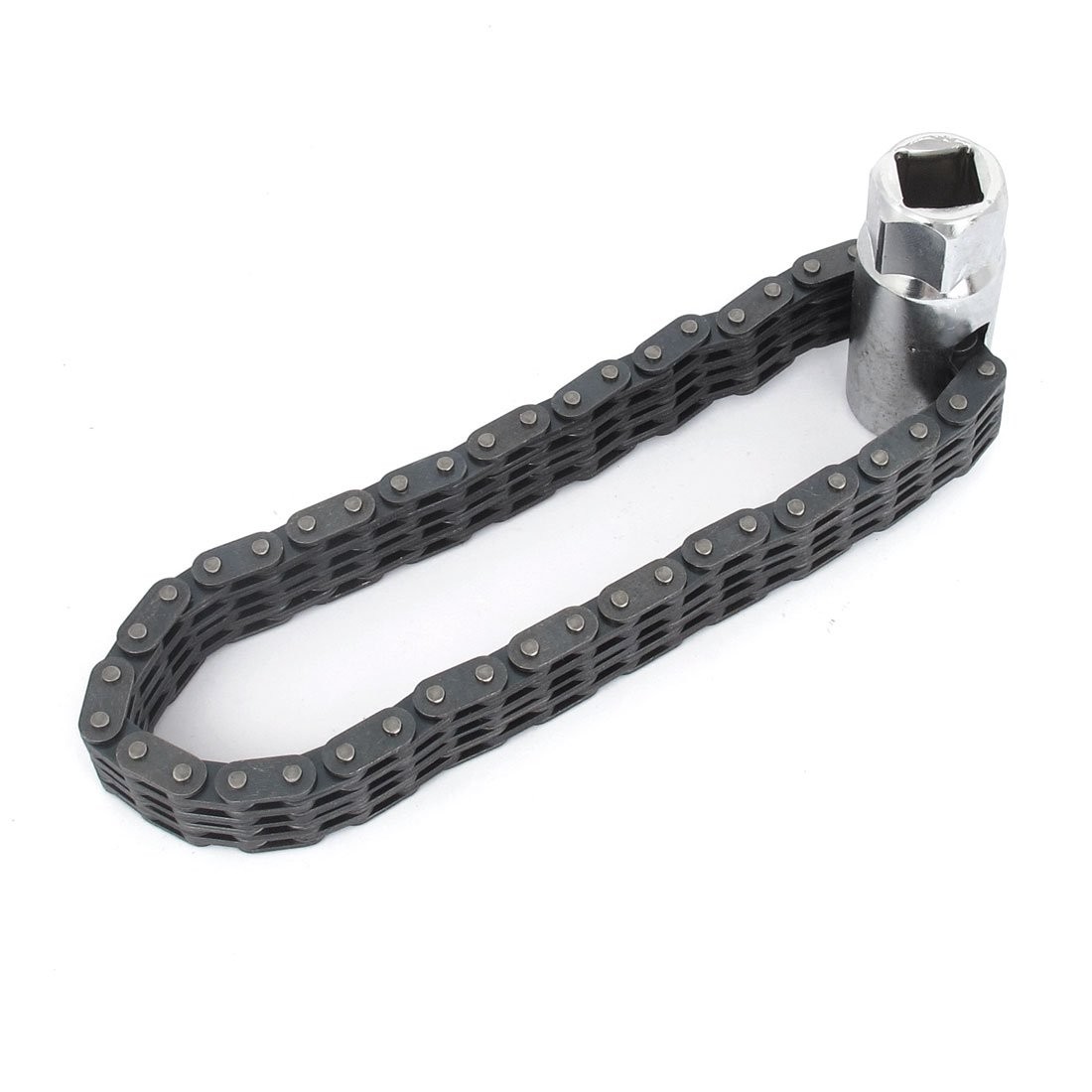 uxcell Automotive Tools Universal Chain Oil Filter Wrench 200mm Silver
