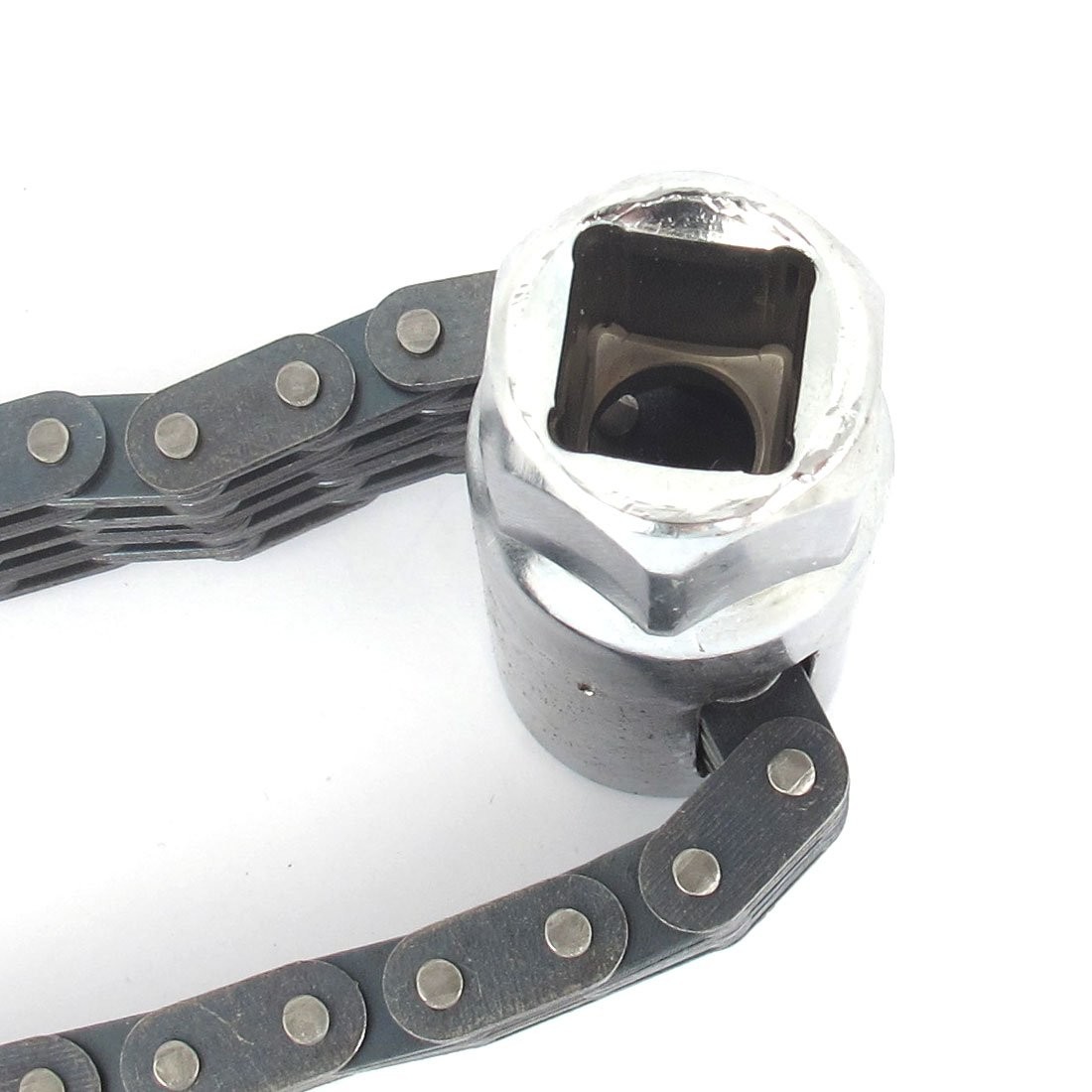 uxcell Automotive Tools Universal Chain Oil Filter Wrench 200mm Silver - Image 3