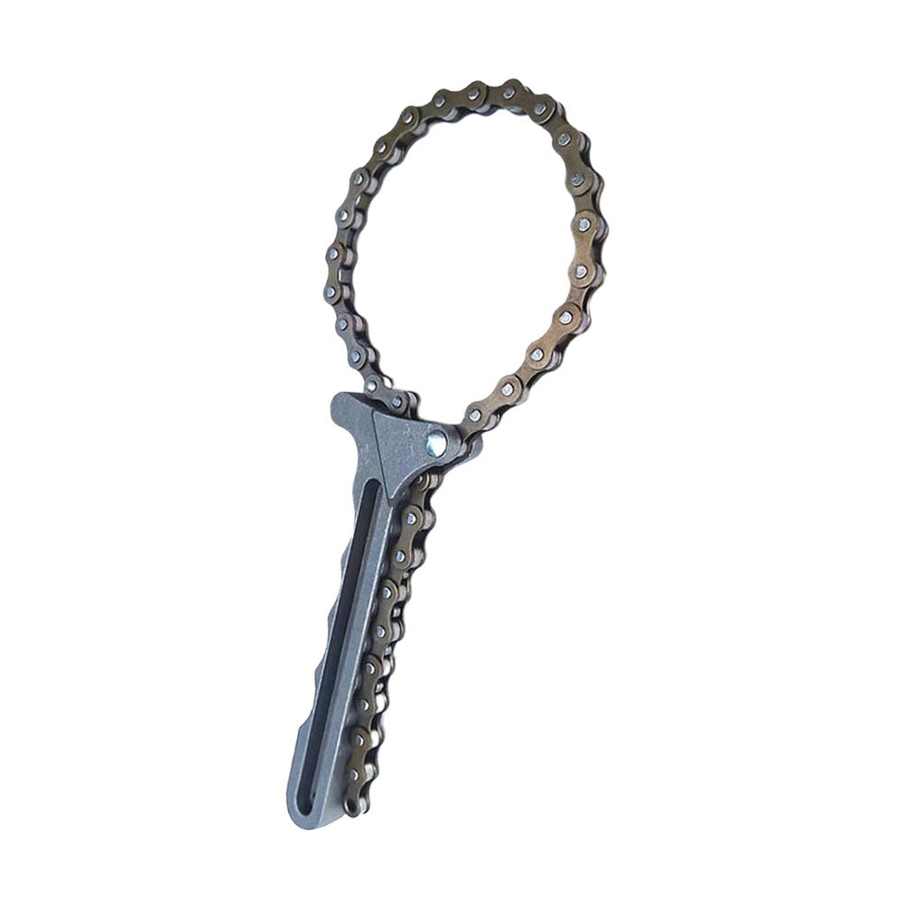 Iron Swivel Oil Filter Wrench Automotive Chain Pipe Adjustable Removal Tool - Image 2
