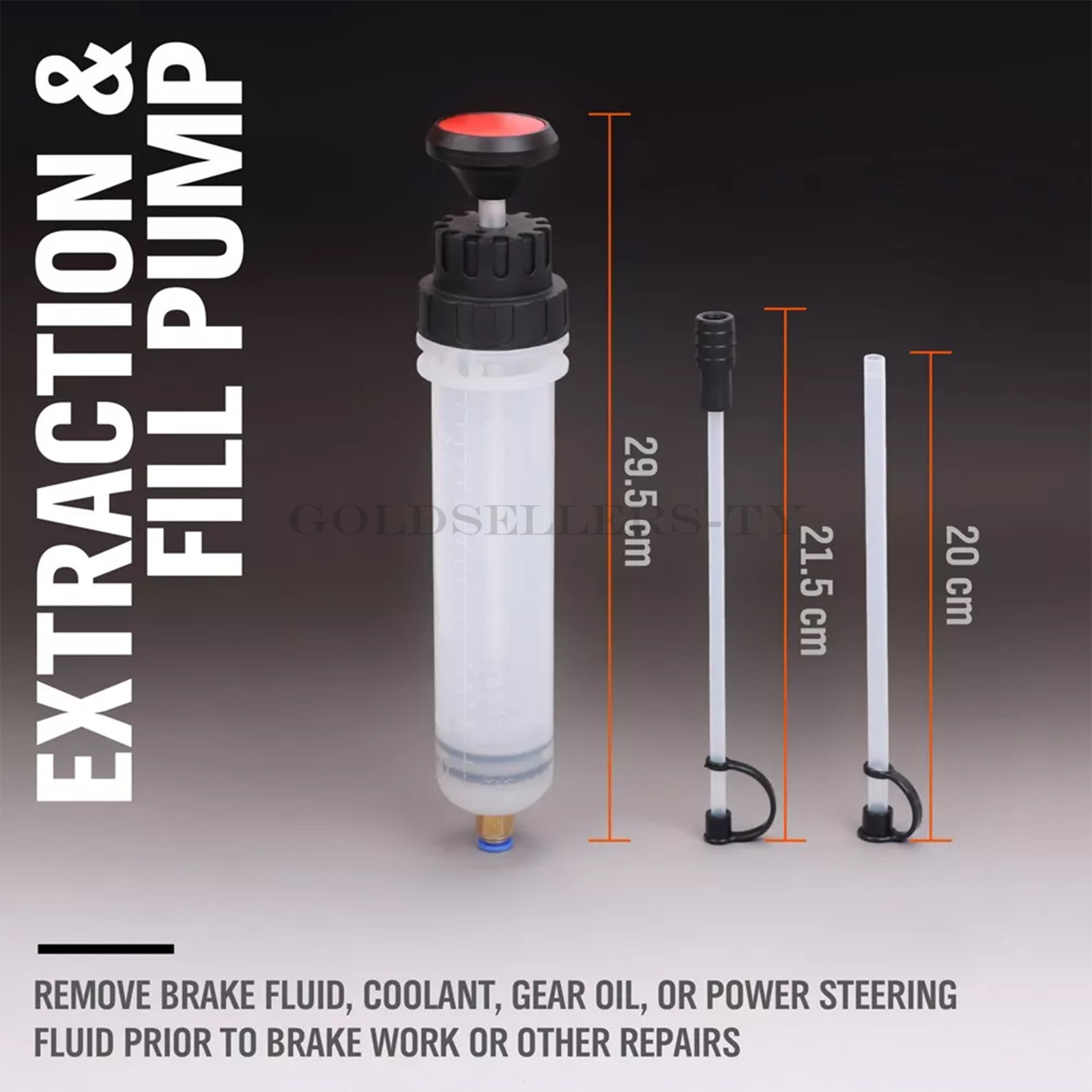 Automotive Fluid Extraction Filling Syringe Transfer Liquid Pump Oil Extractor - Image 3