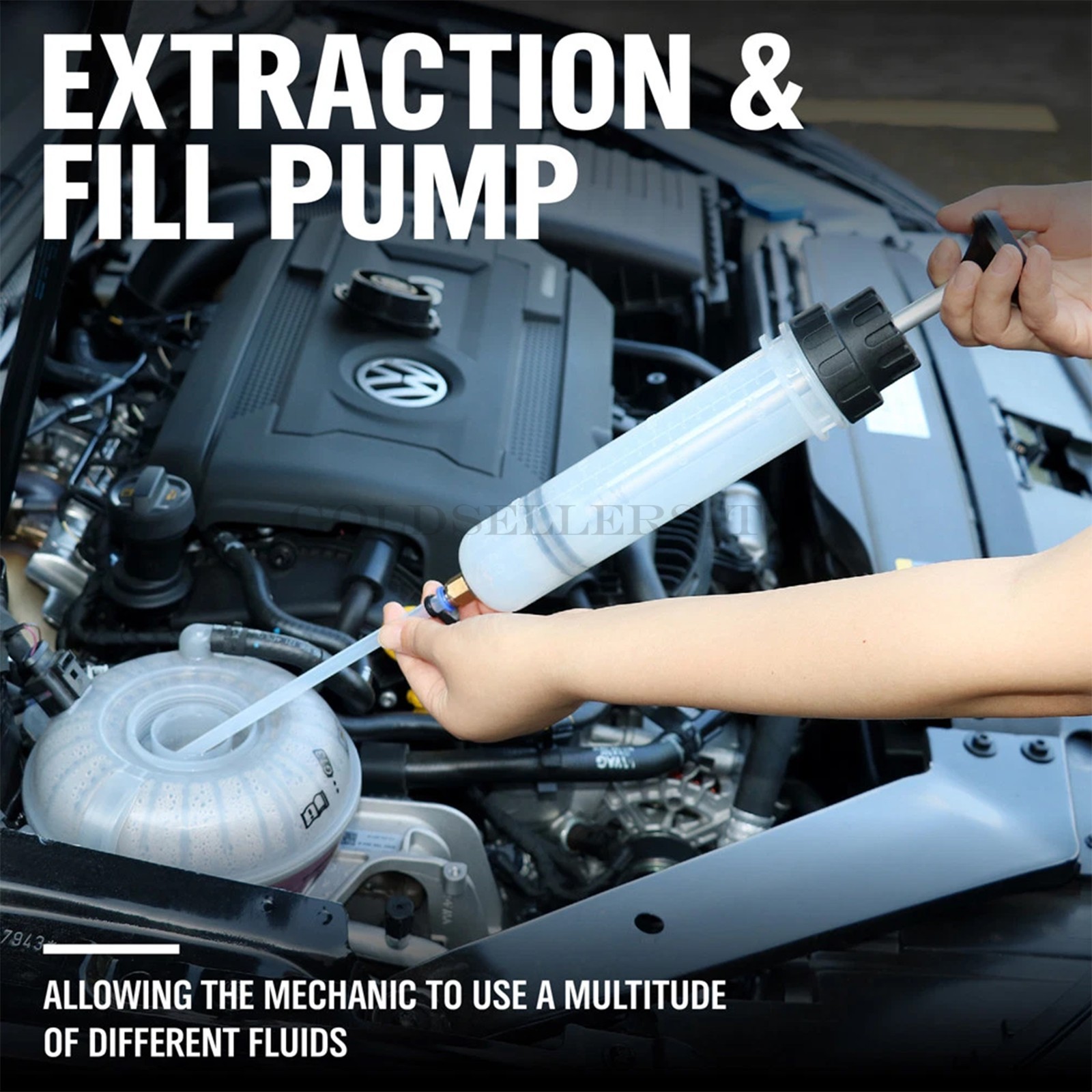 Automotive Fluid Extraction Filling Syringe Transfer Liquid Pump Oil Extractor - Image 4