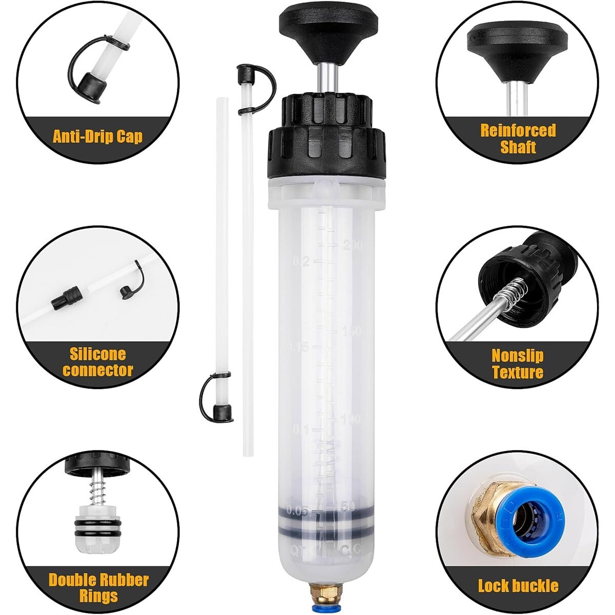 Fluid Extraction Filling Syringe Transfer Liquid Pump Oil Extractor Automotive - Image 3