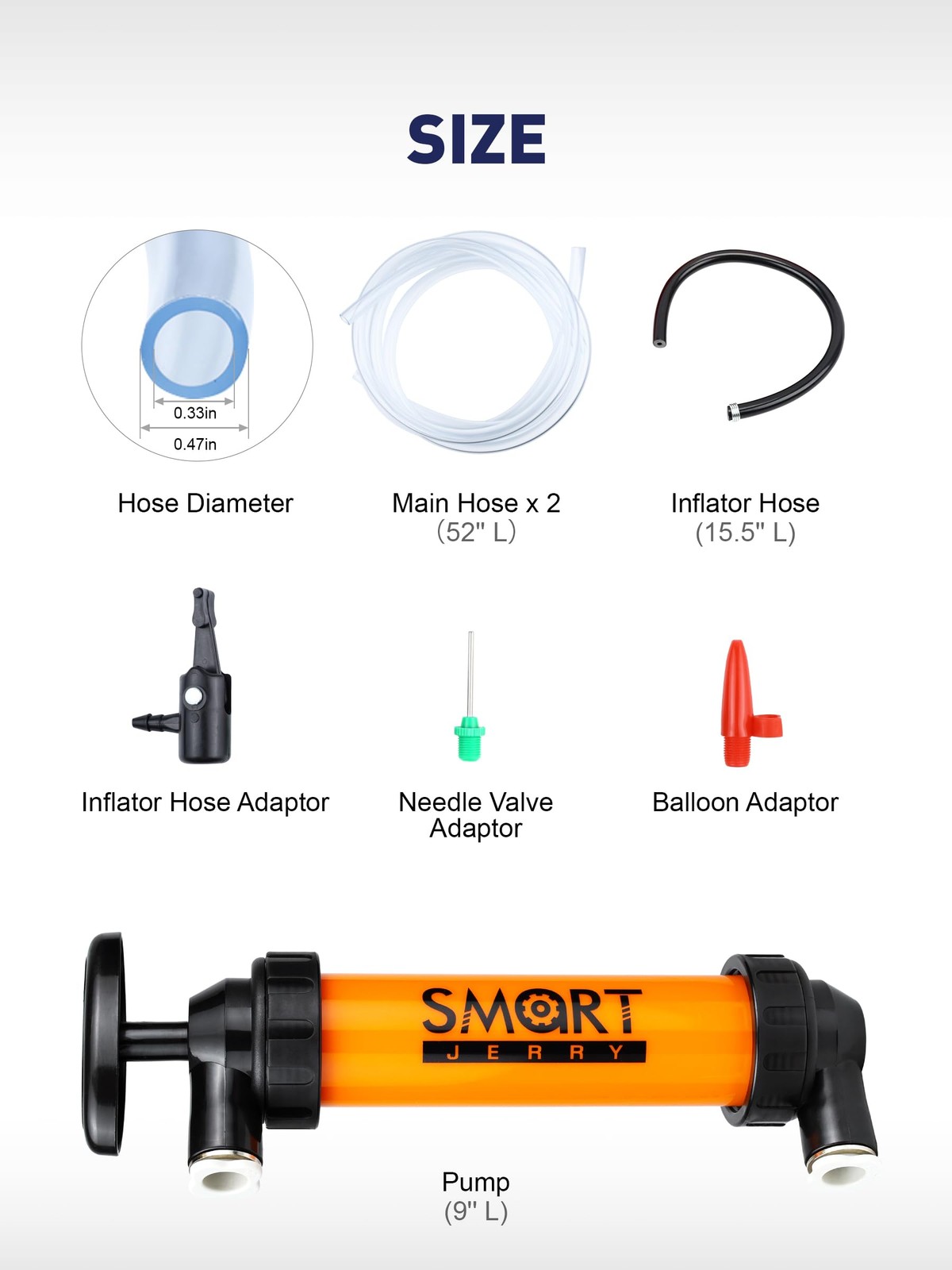 SMART JERRY - Siphon Pump for Gasoline Fluid Transfer Pump Automotive RV Anti... - Image 2