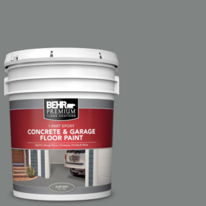 5Gal Epoxy Garage Floor Paint Slate Gray Self Priming Interior Exterior Concrete