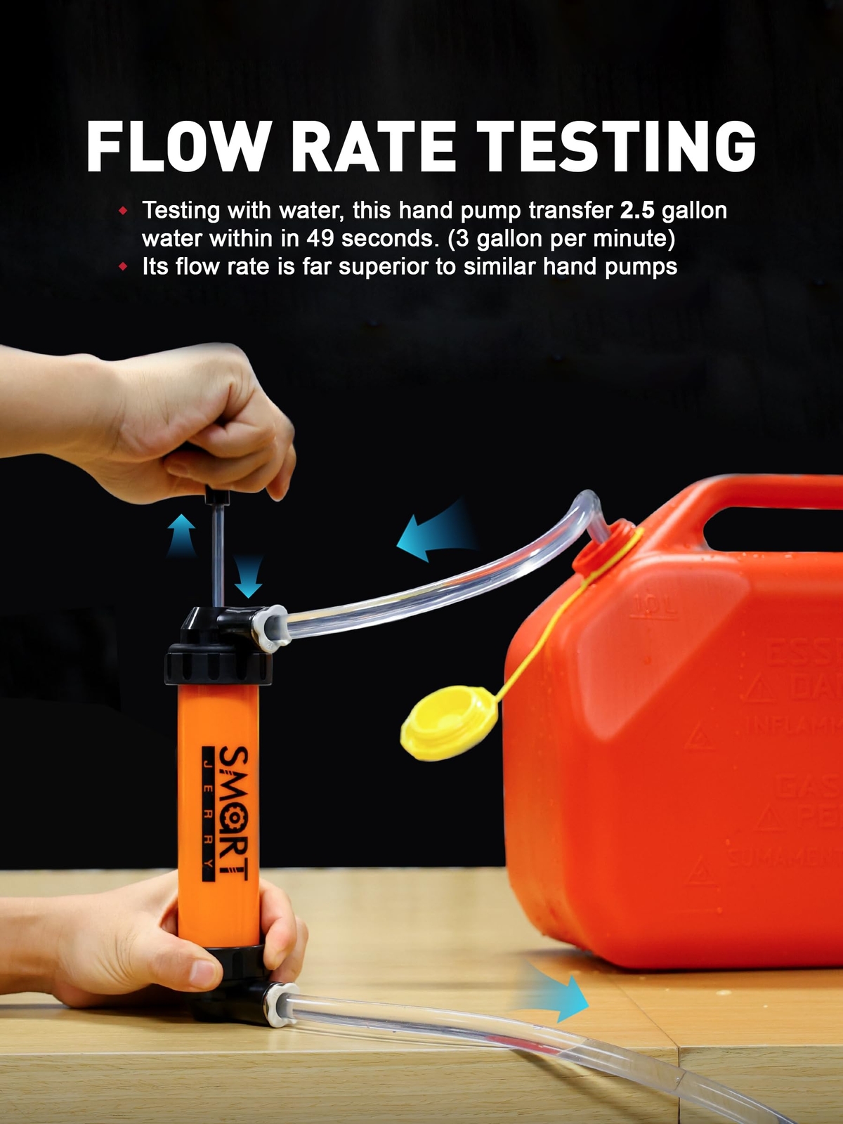 SMART JERRY - Siphon Pump for Gasoline Fluid Transfer Pump Automotive RV - Image 5