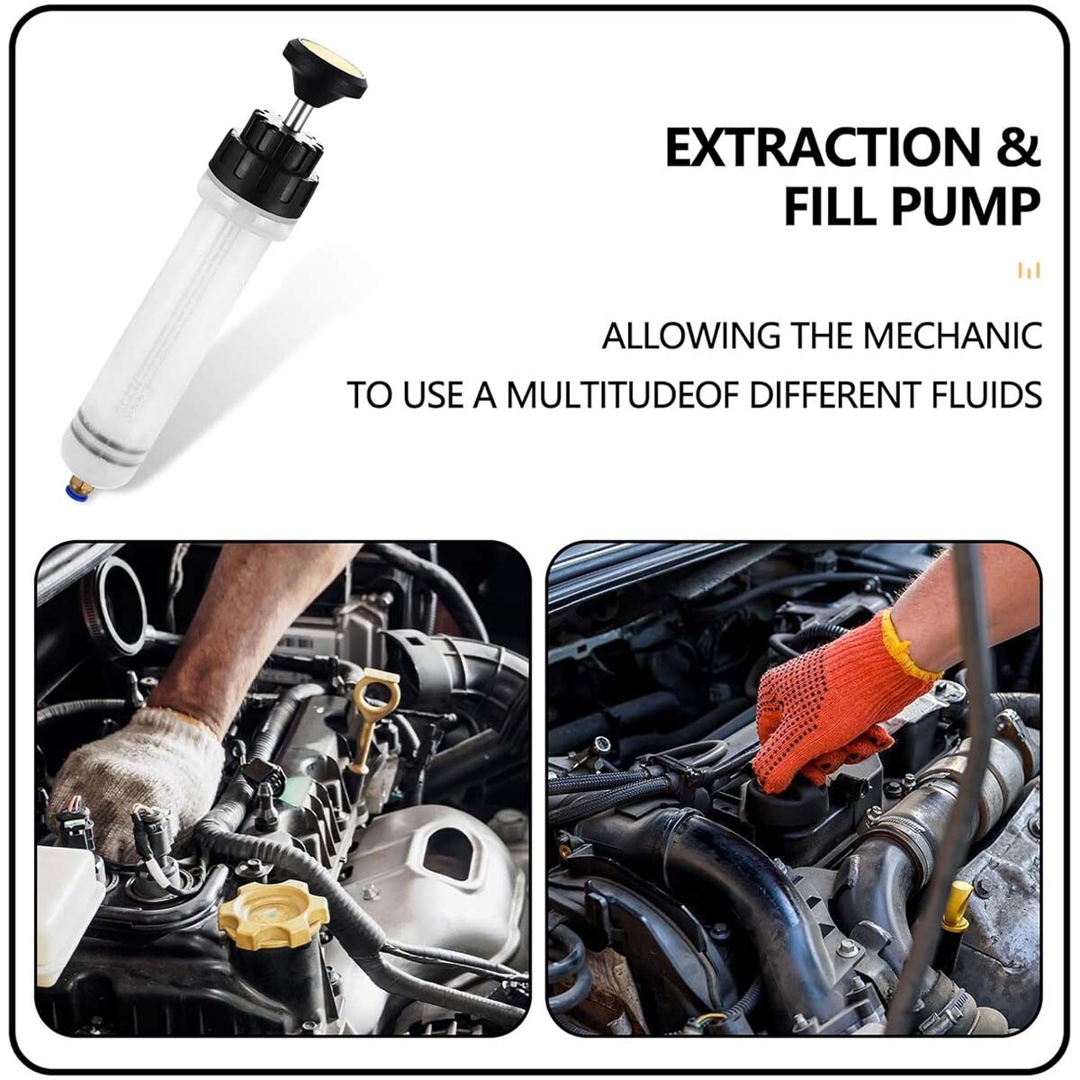 Fluid Extraction Filling Syringe Transfer Liquid Pump Oil Extractor Automotive - Image 5