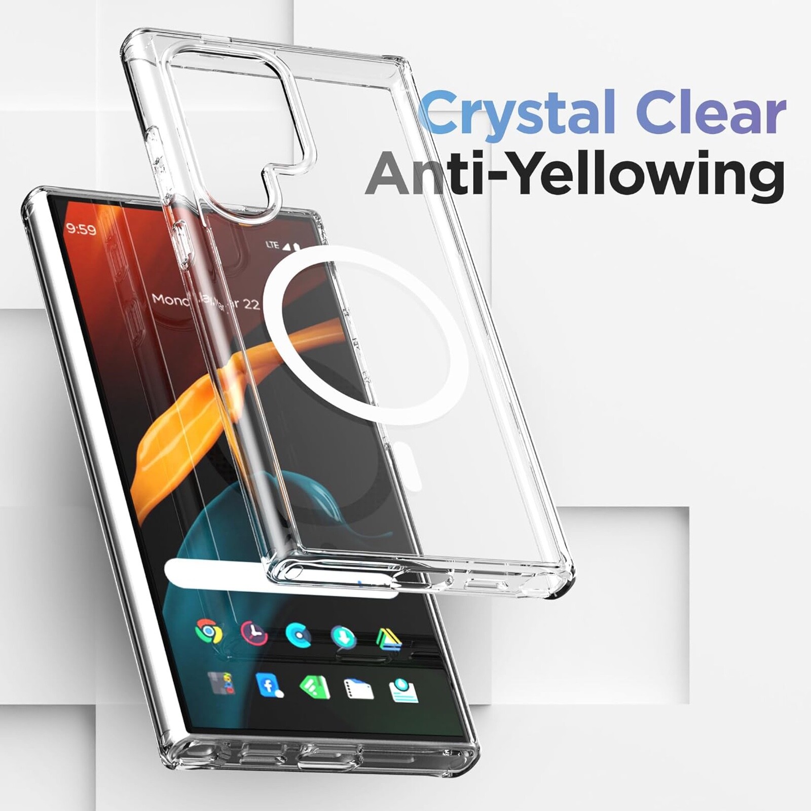 For Samsung Galaxy S25 S24 S23 S22 Plus Ultra Clear Mag Safe Shockproof Case - Image 3