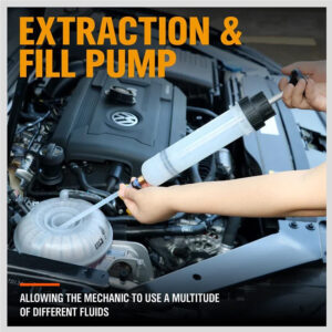 200cc Oil Fluid Extractor & Filling Syringe Bottle Transfer Hand Pump Automotive