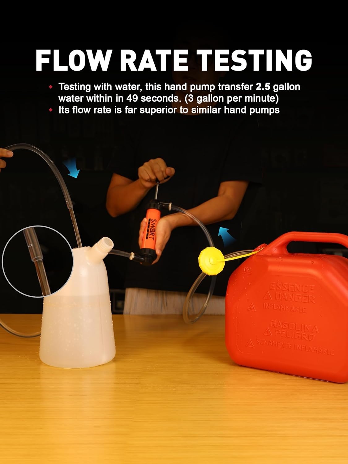 SMART JERRY - Siphon Pump for Gasoline, Fluid Transfer Automotive, RV... - Image 5