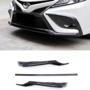 Carbon LOOK For 21-24 Toyota Camry SE/XSE Front Bumper Lip Cover Molding Trims