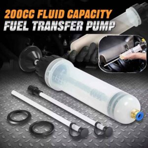 200CC Fluid Extractor Automotive, Oil Extractor/Oil Syringe,Vacuum Fuel Transfer