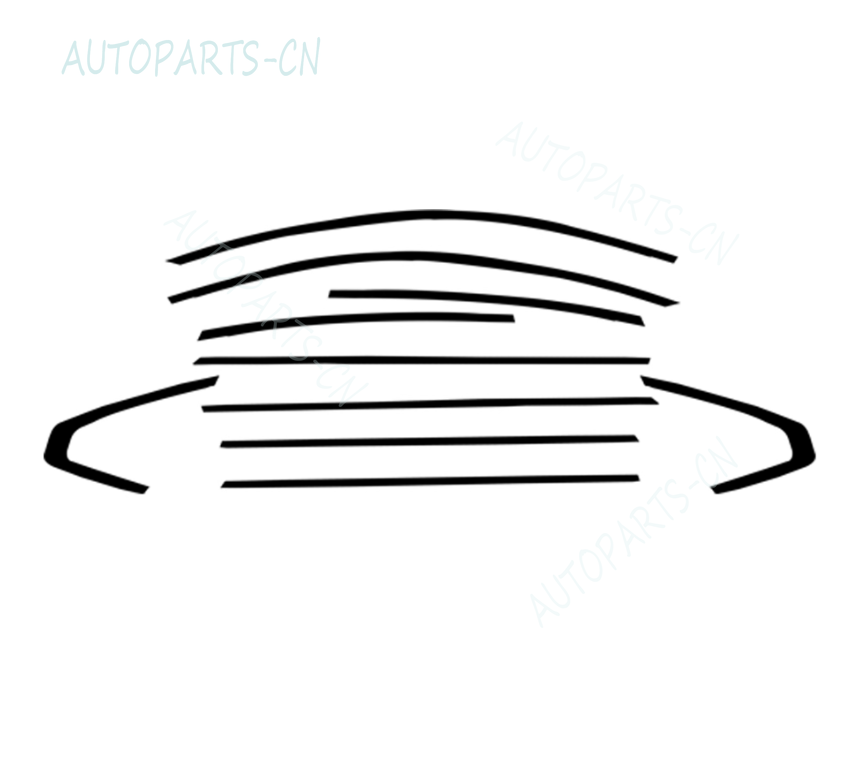 For Volvo S90 2017-2024 Black Stainless Steel Window Molding Strip Cover Trim - Image 3