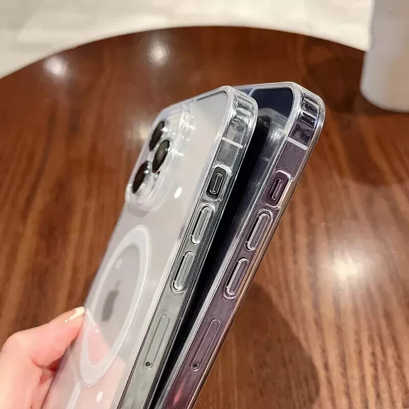 (3X Cases) For iPhone 13 Pro Max 13 12 11 Shockproof Mag Safe Clear Case - Image 4