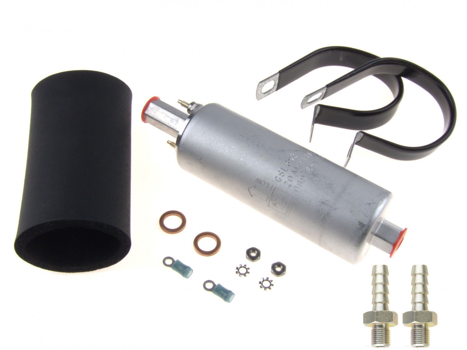 Genuine GSL392 Walbro TI 255LPH Inline High Pressure Fuel Pump w/ Install Kit - Image 2