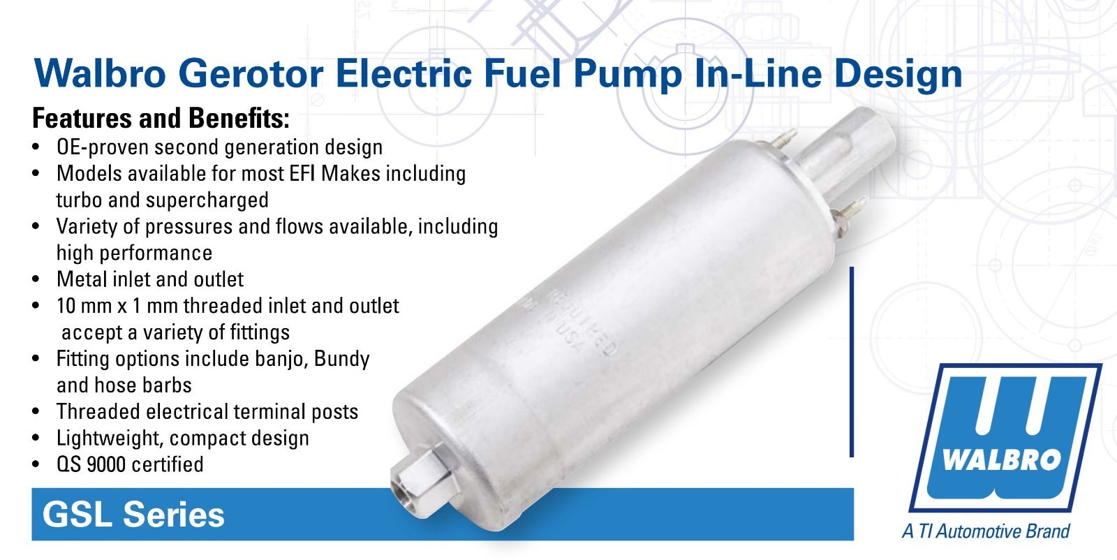 Genuine GSL392 Walbro TI 255LPH Inline High Pressure Fuel Pump w/ Install Kit - Image 4