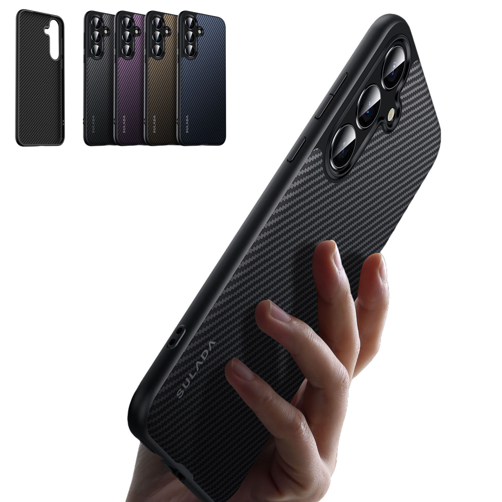 Slim Carbon Fibre Pattern Mag Safe Magnetic Case for Samsung S26 Ultra S25+ S25 - Image 2