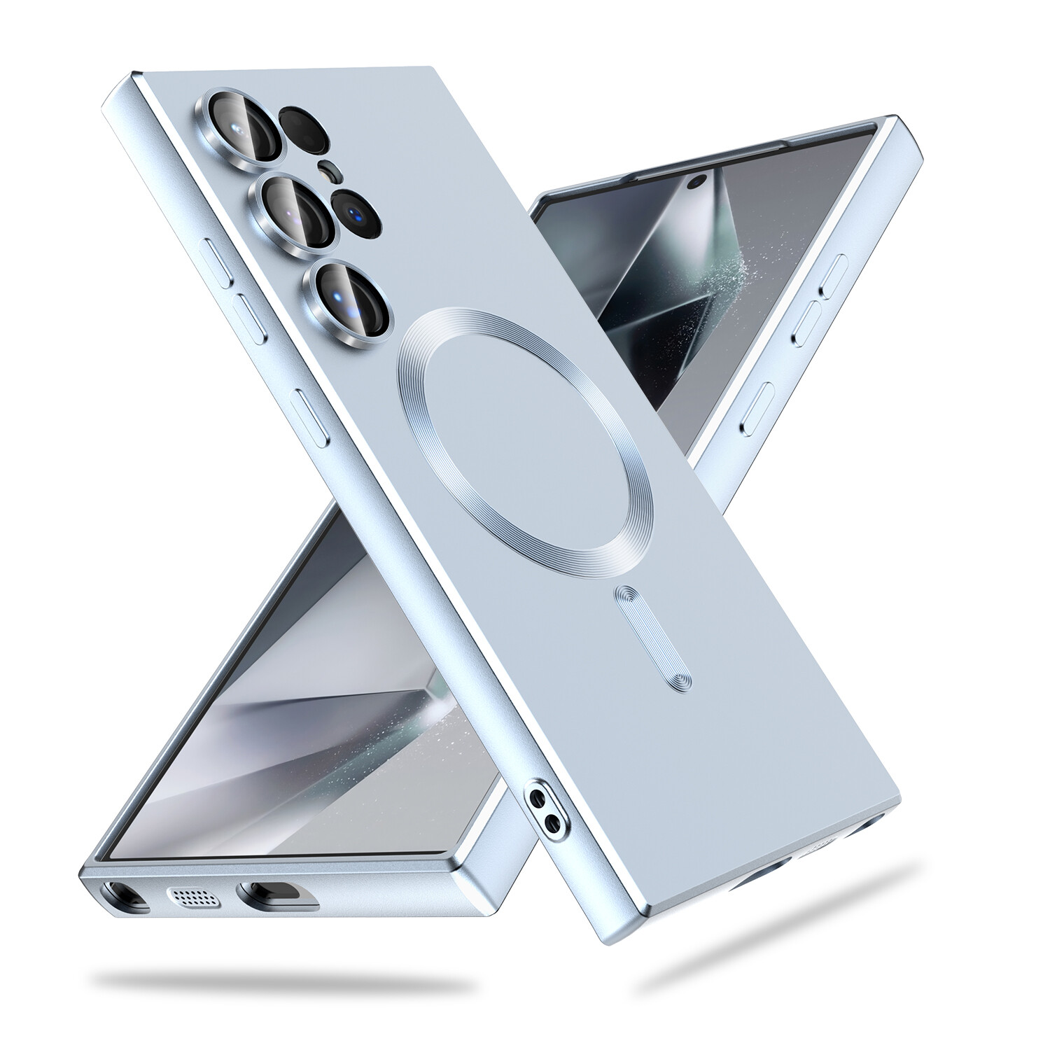 For Samsung Galaxy S24 Ultra,Plus Clear Case Mag Safe Magnetic Shockproof Cover