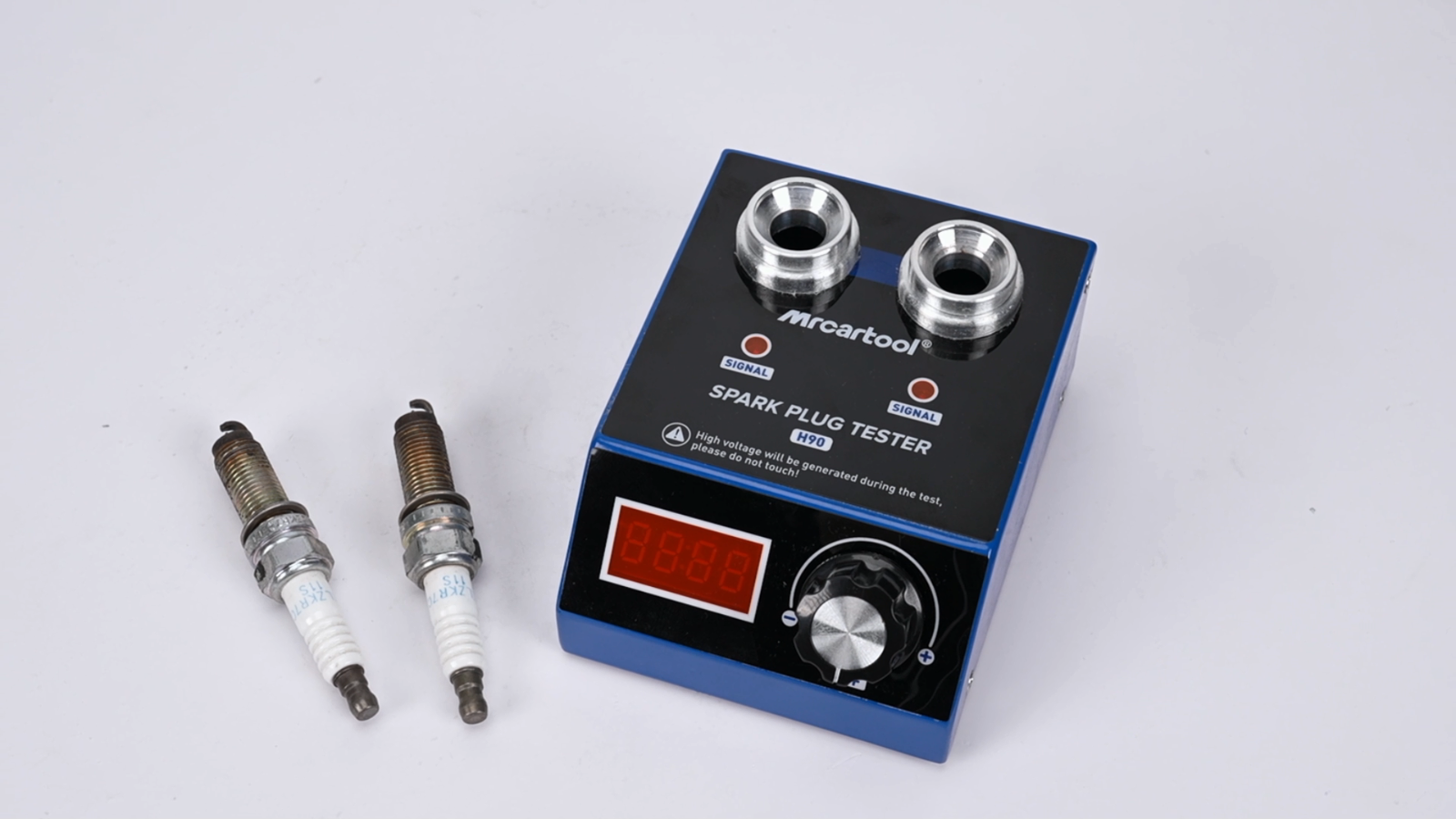 Spark Plug Tester Dual Hole Diagnostic Tool Gasoline Ignition Analyzer 9000rpm - Image 2