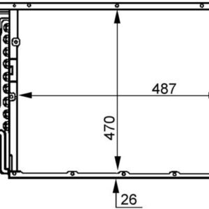 CONDENSER, AIR CONDITIONING AC 179 000S