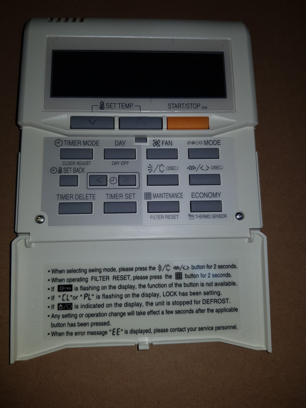 AIRCON REMOCON ASSY L864 AR-3TA12 FUJITSU SERVICE FUJITSU UTB-TUB PN 9383418228 - Image 2