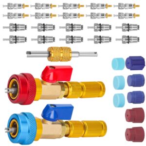 Complete Automotive AC Valve Service Kit with R134A Core Tool & Replacement Part