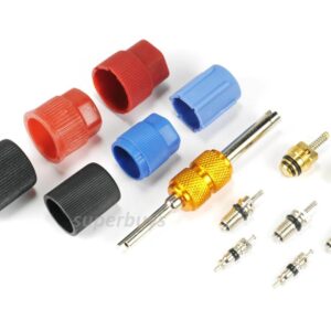 14pcs AC System Cap Schrader Valve Core Remove Air Conditioner Installation Tool