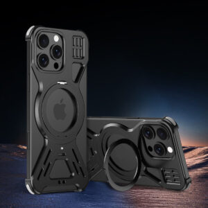 Alloy Frameless Mag Safe Stand Rugged Case For Samsung Galaxy S25 S24 S23 Ultra