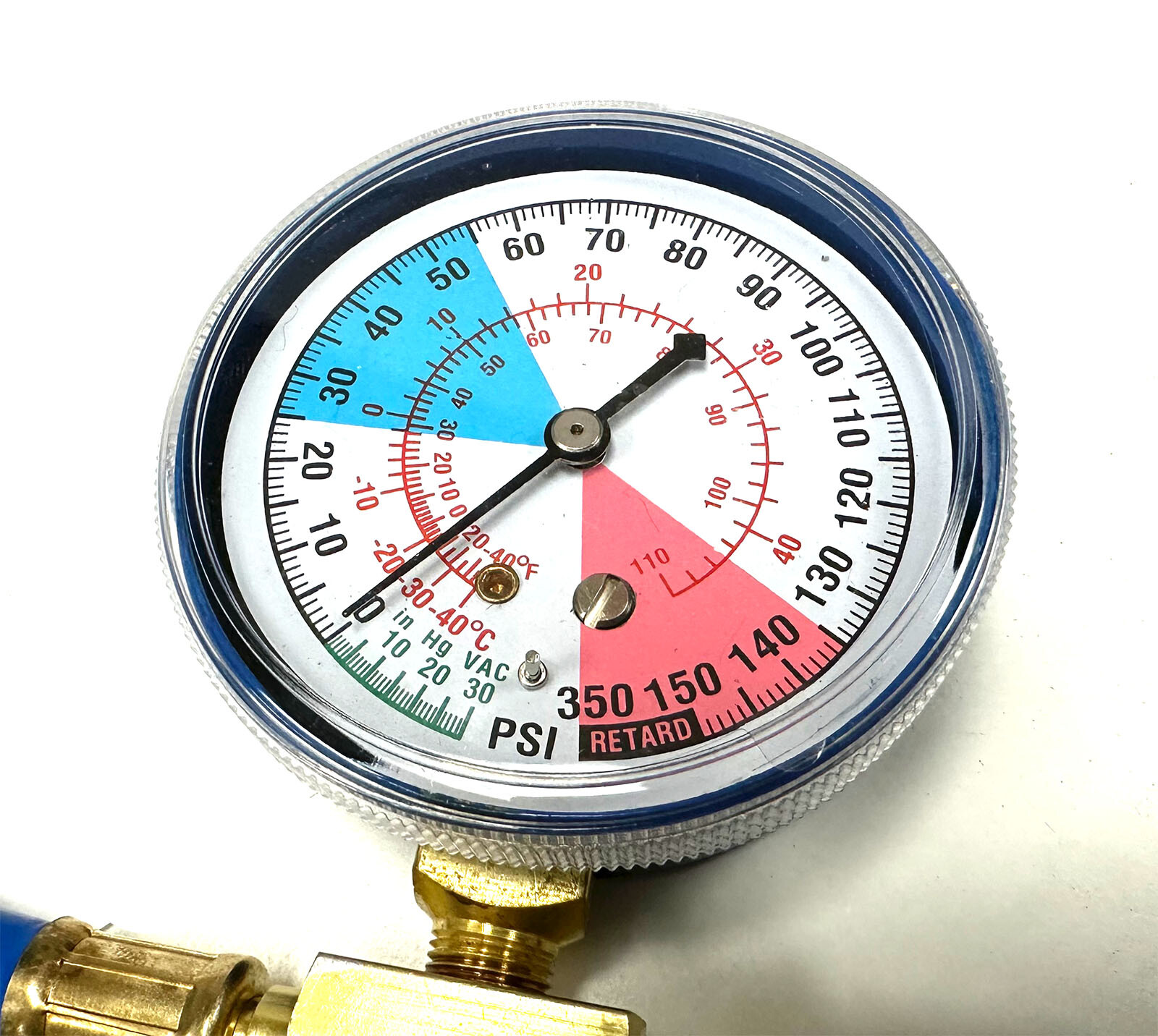 14" Automotive Refrigerant AC Charging Hose w/Gauge 4 Service Diagnostic 134a - Image 4