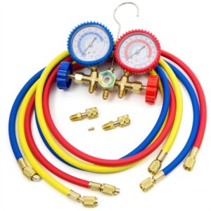 Stark USA Manifold Gauge Set R410A R22 R404A HVAC Charging Service Refrigerants