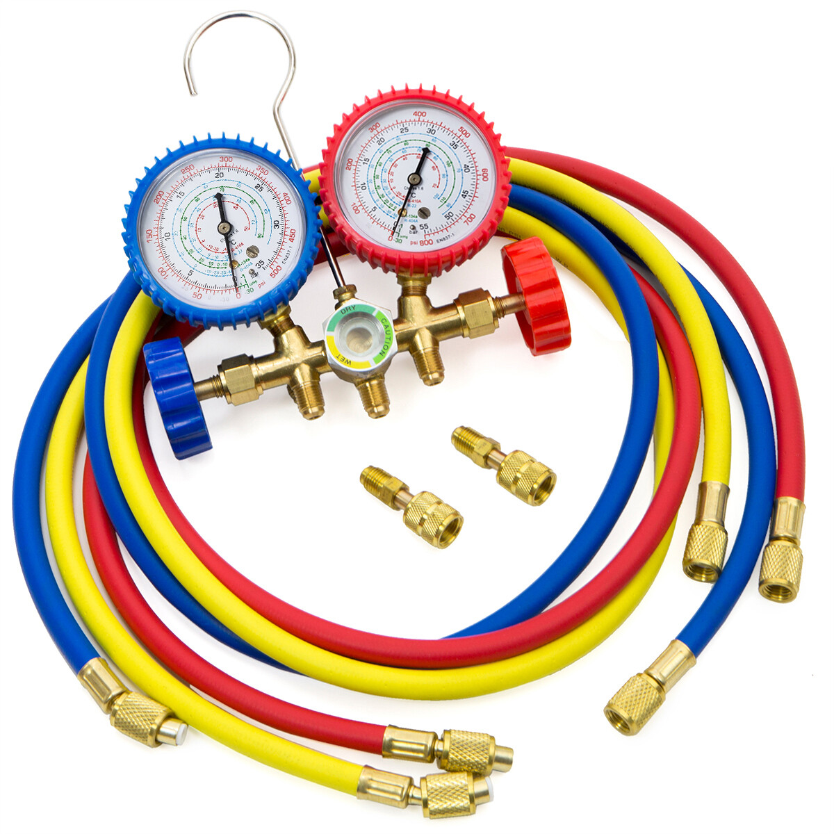 Stark USA Manifold Gauge Set R410A R22 R404A HVAC Charging Service Refrigerants - Image 2