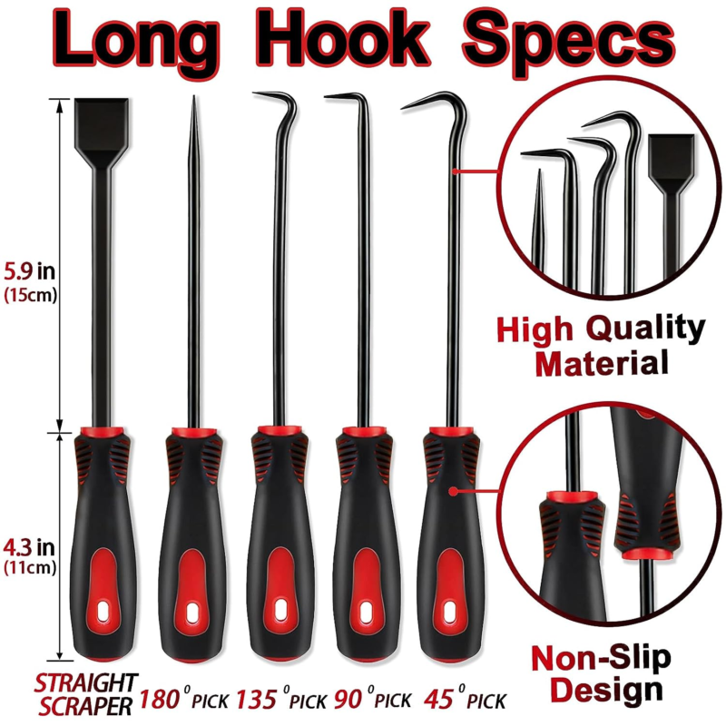 11PCS Precision Pick & Hook Set with Scraper and Magnetic Telescoping Tool Kit - Image 2