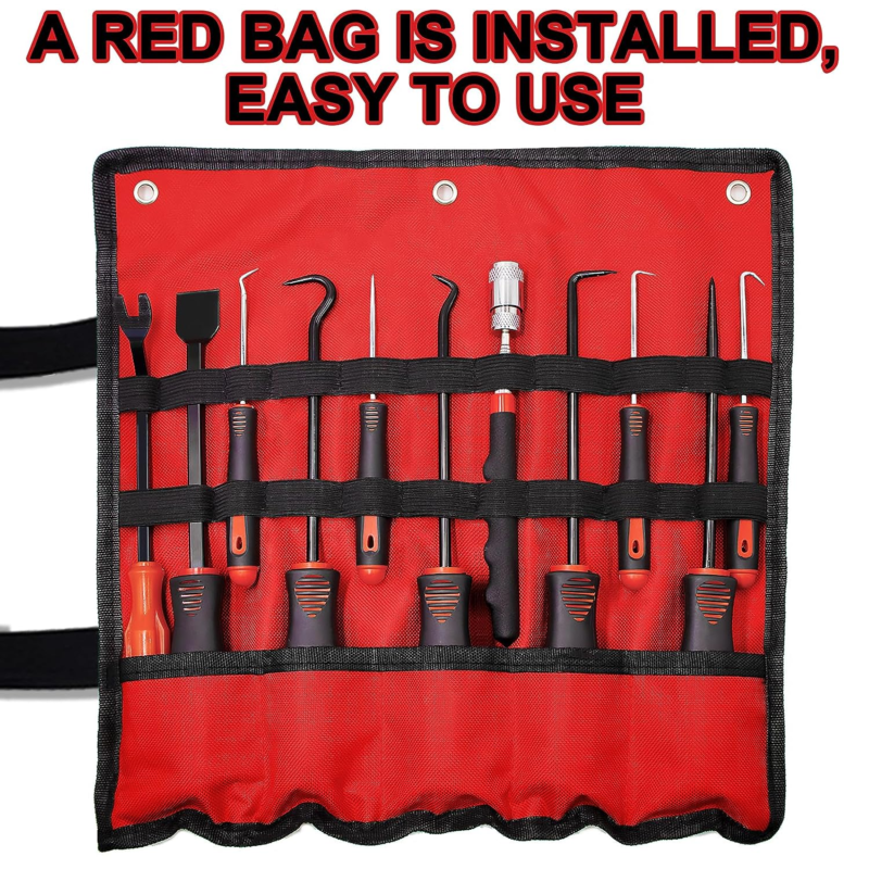 11PCS Precision Pick & Hook Set with Scraper and Magnetic Telescoping Tool Kit - Image 4