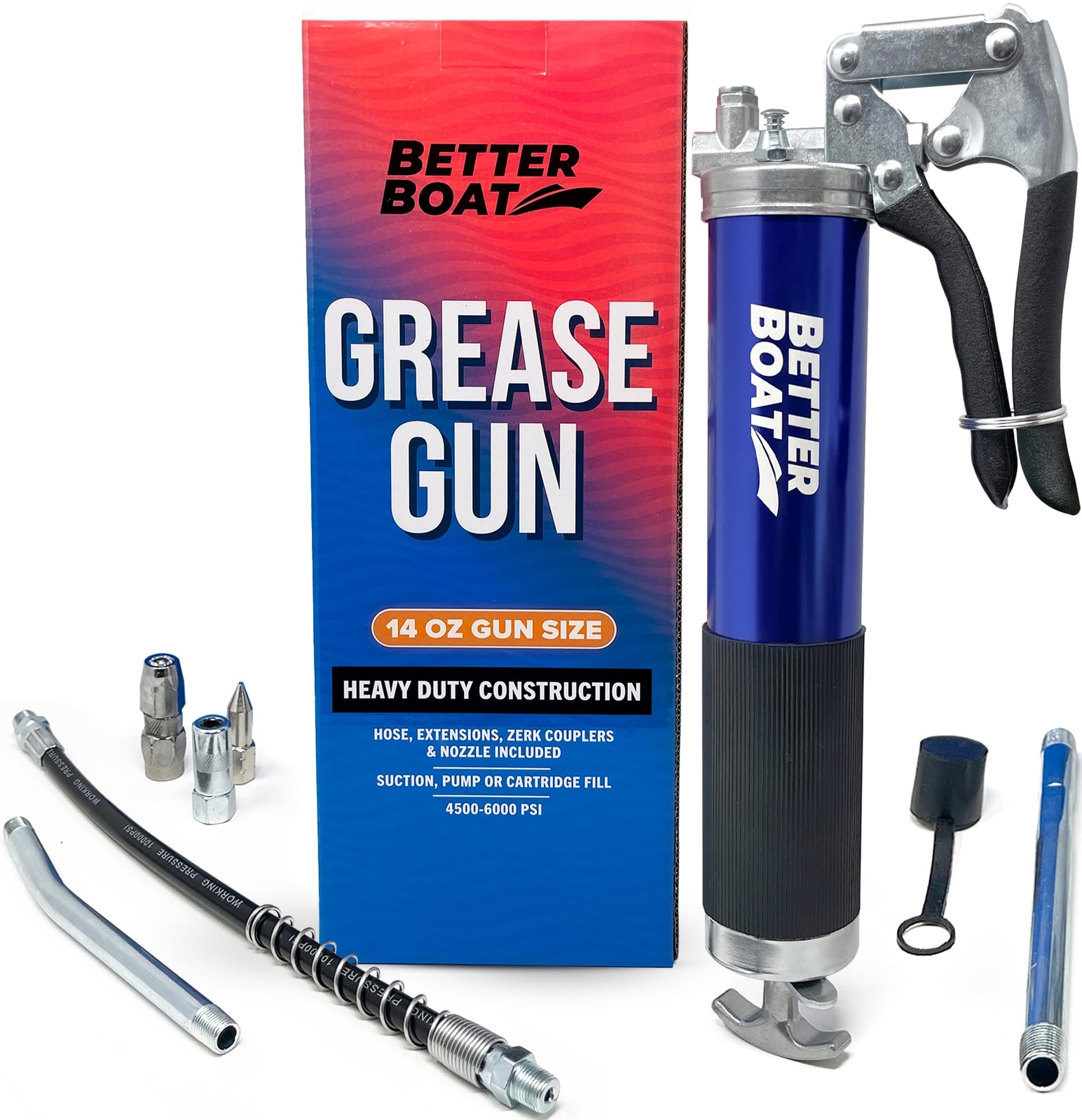 Manual Grease Gun Kit Marine Grease Wheel Bearing Automotive Grease Guns 14 oz