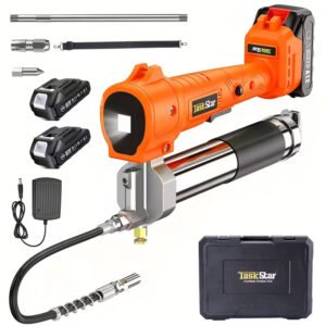 TaskStar Cordless Electric Grease Gun 1m Hose 10000 PSI Highpressure Grease Gun