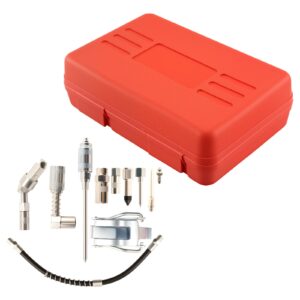 11PC Automotive Grease Gun Kit 3000PSI with Multiple Fittings and Case