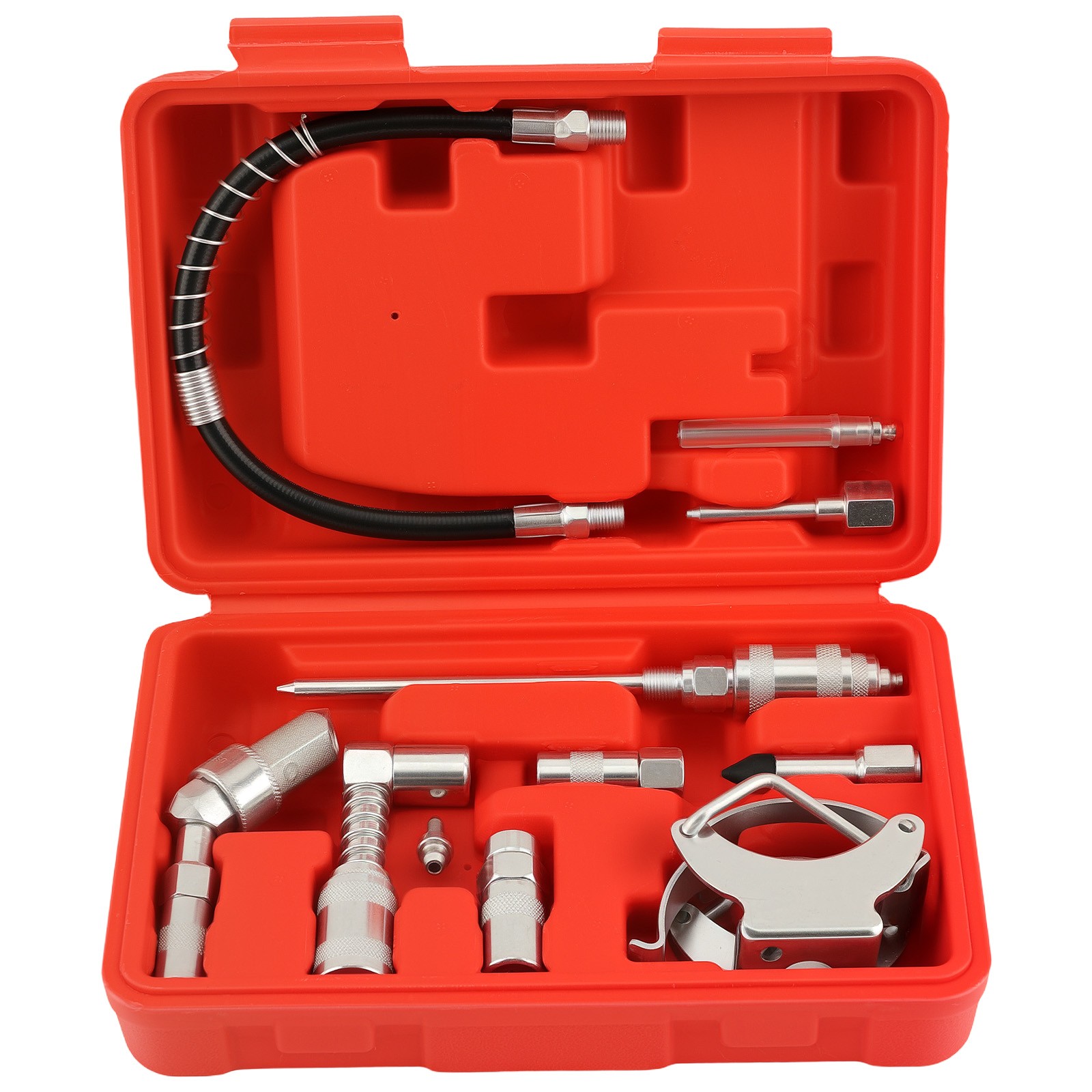 Automotive Grease Gun Kit 3000PSI with Spring Hose and Multiple Fittings - Image 3
