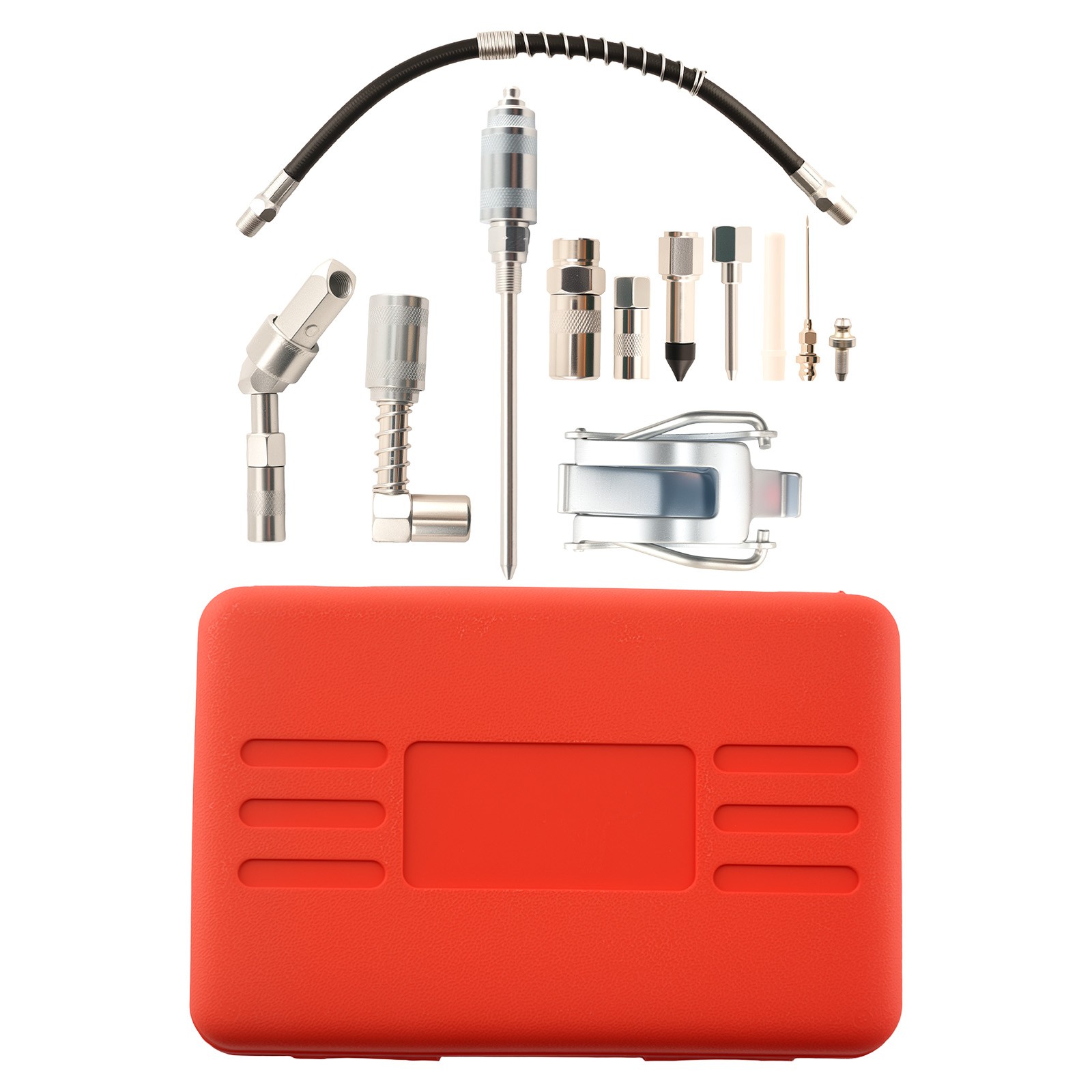 Automotive Grease Gun Kit 3000PSI with Spring Hose and Multiple Fittings - Image 4